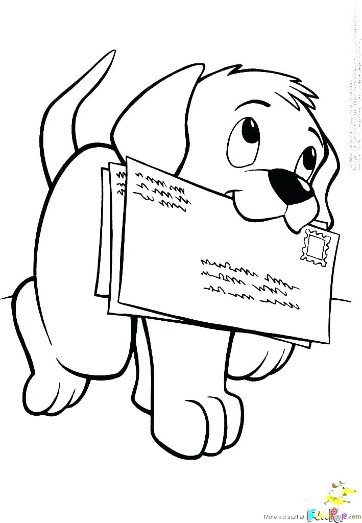 709x1024 Coloring Page Of Dog