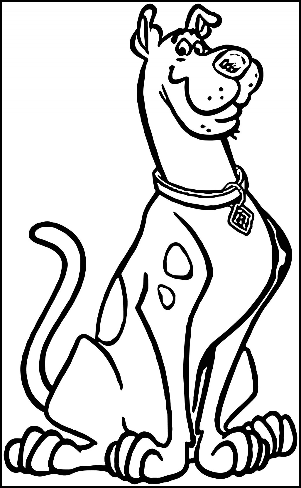 Dog Paw Coloring Page at GetColorings.com | Free printable colorings ...