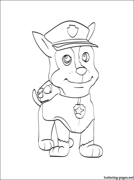 Chase Paw Patrol Coloring Page Coloring Pages Color Sheets 560x750 Chase Paw Patrol Coloring Page Coloring Pages Color Sheets