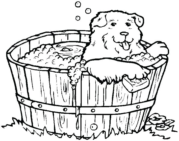 Coloring Page Of Dog Printable Coloring Page Dog In The Bath 723x571 Coloring Page Of Dog Printable Coloring Page Dog In The Bath