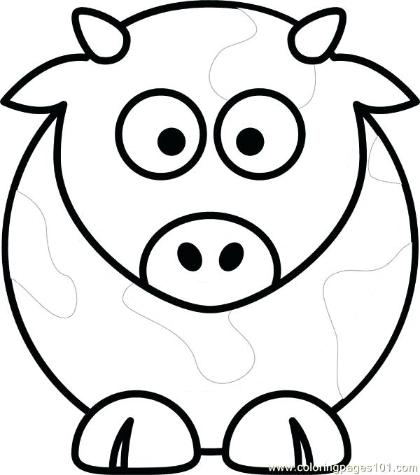 600x679 Coloring Page Cow Cow Coloring Page Coloring Page Of Dogwood