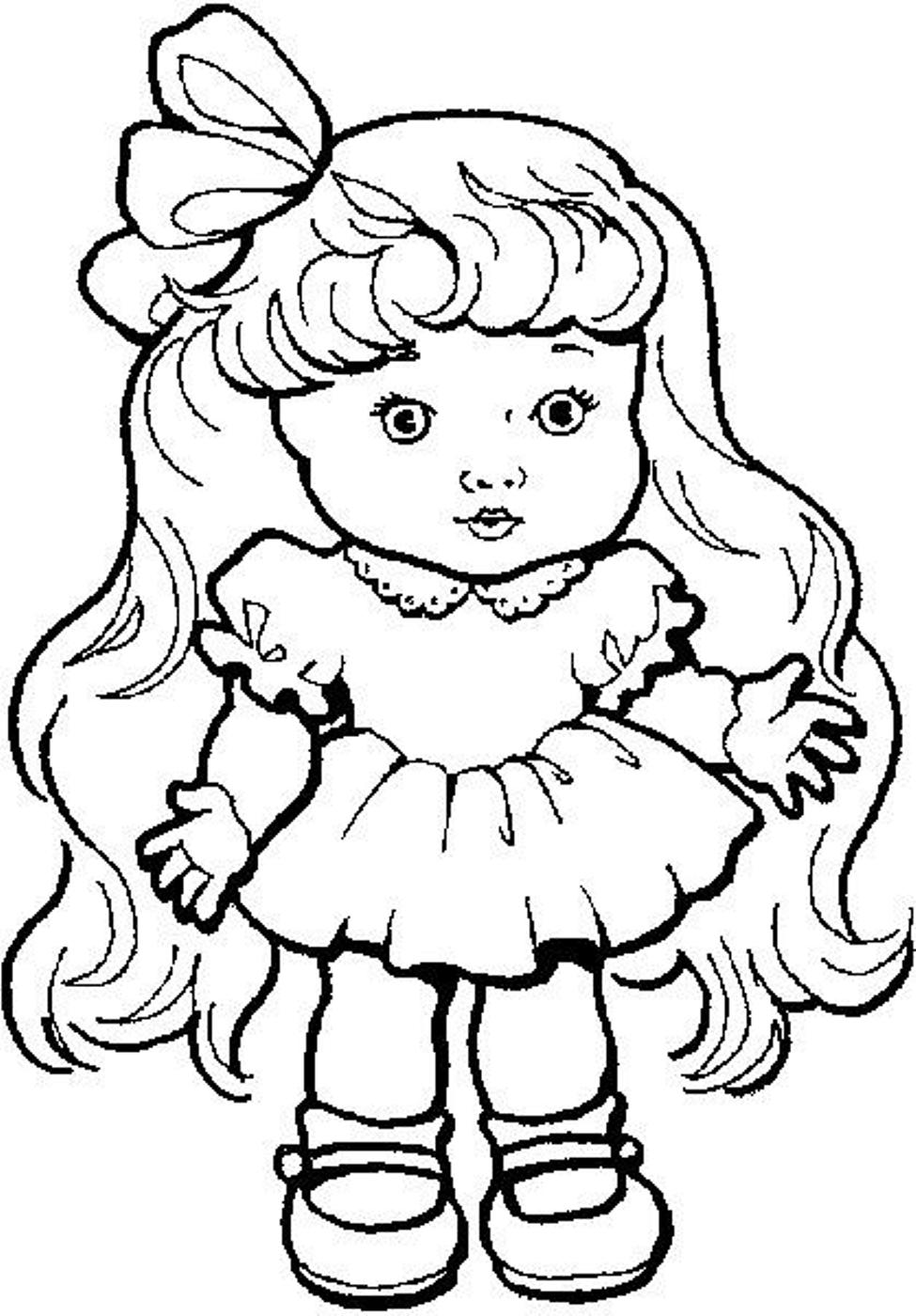 Doll Coloring Pages 975x1400 Doll Coloring Pages