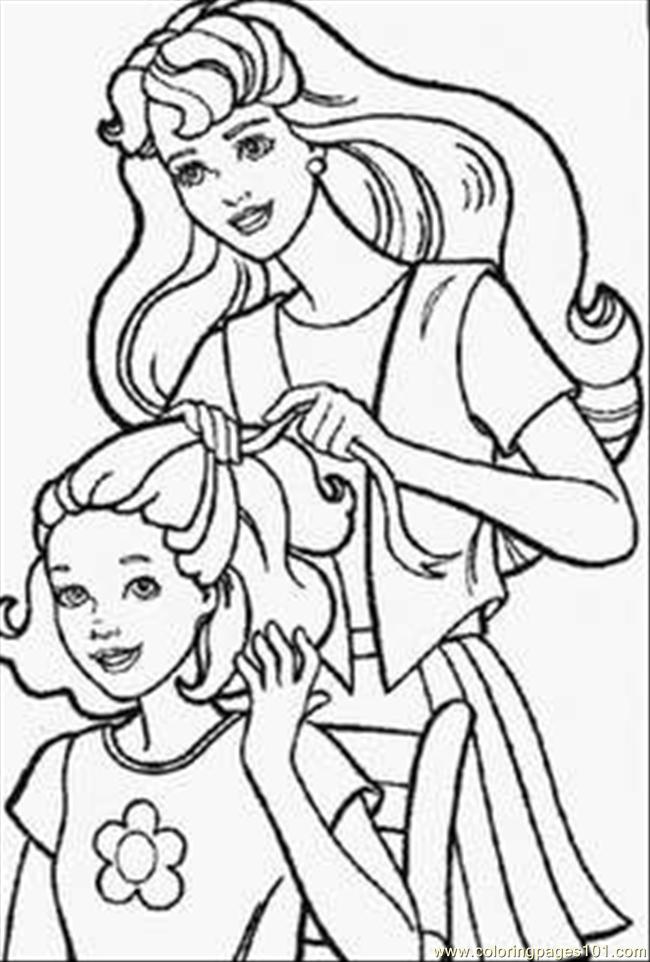 Barbie Doll Coloring Pages 1 Coloring Page 650x962 Barbie Doll Coloring Pages 1 Coloring Page