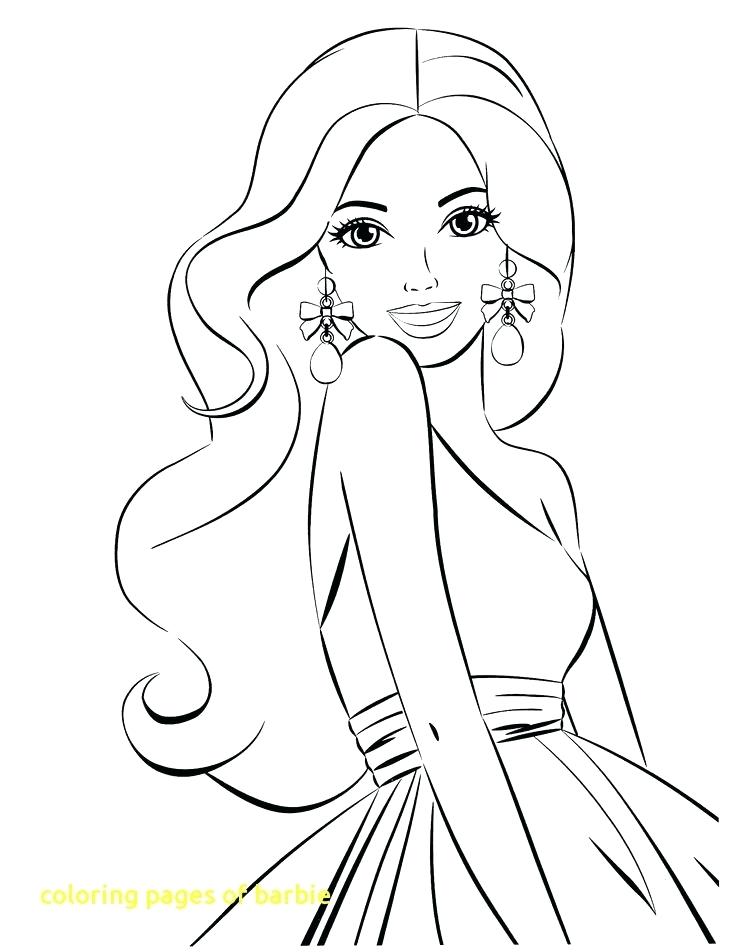 Barbie Doll Coloring Pages Coloring Pages Of Barbie With Barbie 736x952 Barbie Doll Coloring Pages Coloring Pages Of Barbie With Barbie