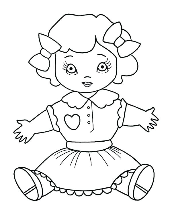 Barbie Doll Coloring Pages Free Barbie Doll Colouring Pages Girl 600x734 Barbie Doll Coloring Pages Free Barbie Doll Colouring Pages Girl