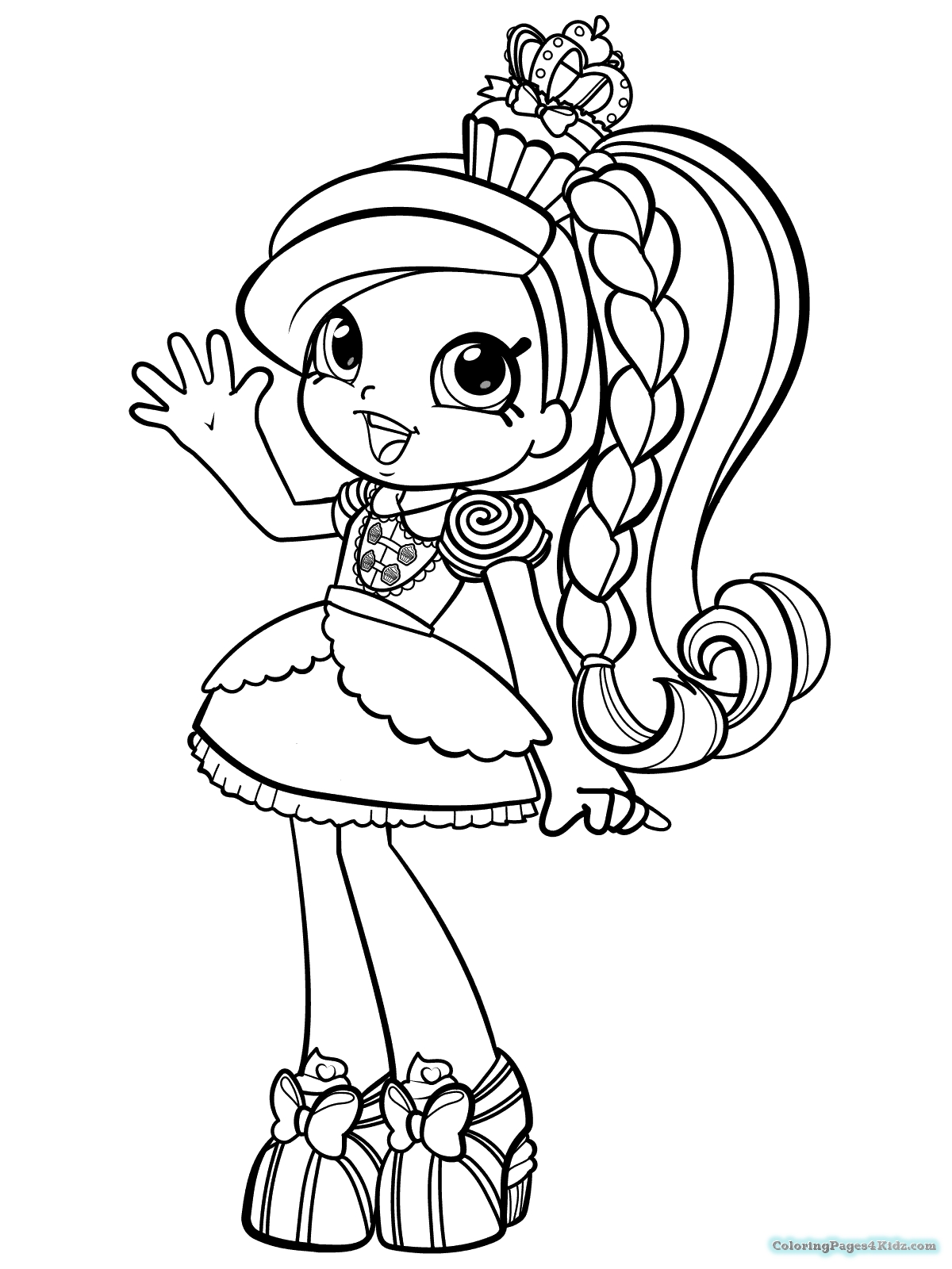Limited Shopkins Dolls Coloring Pages Rainbow Kate Printable 1200x1600 Limited Shopkins Dolls Coloring Pages Rainbow Kate Printable