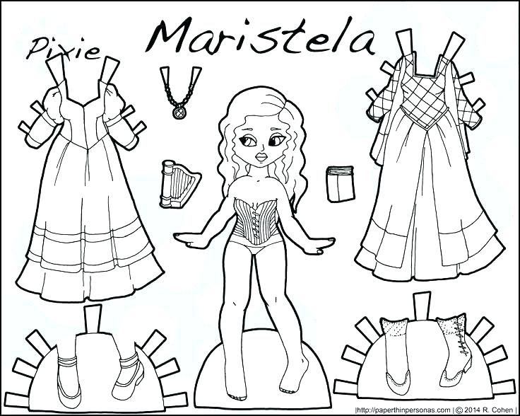 Paper Doll Coloring Pages Printable Paper Doll Coloring Pages 736x588 Paper Doll Coloring Pages Printable Paper Doll Coloring Pages