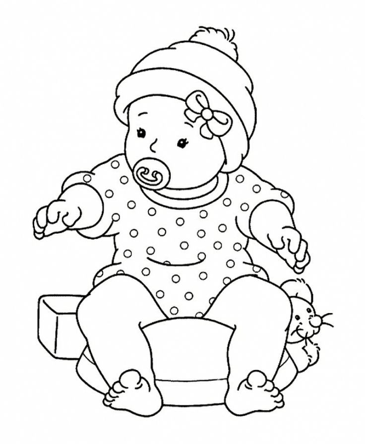Baby Coloring Pages All About Coloring Pages 736x895 Baby Coloring Pages All About Coloring Pages