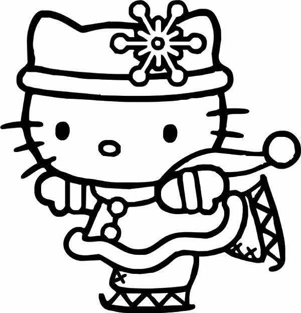 600x624 Hello Kitty Coloring Pages Color Inside The Lines Dollhouse