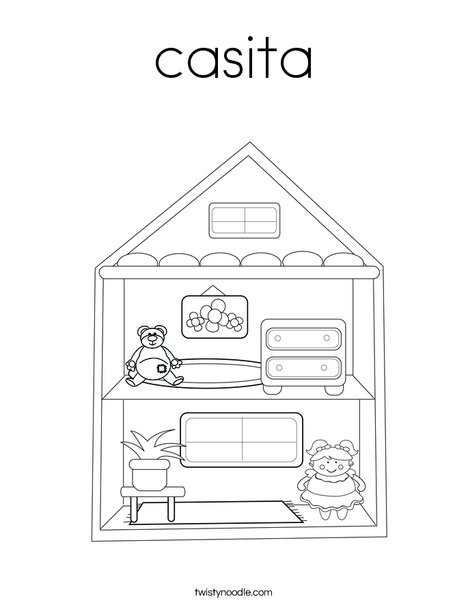468x605 Casita Coloring Page