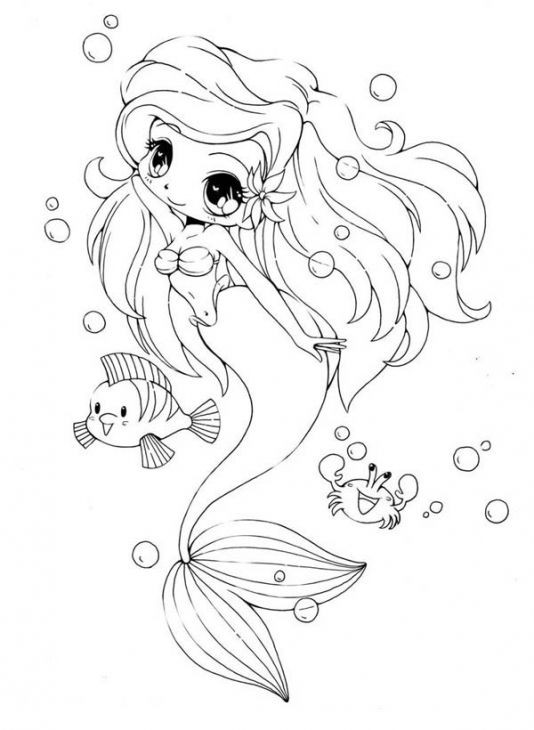 534x730 Inspirational Disney Mermaid Coloring Pages Pin By Kawaii Lollipop