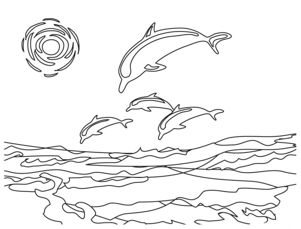 1024x779 Free Dolphin Coloring Pages Wallpaper Download Cucumberpress
