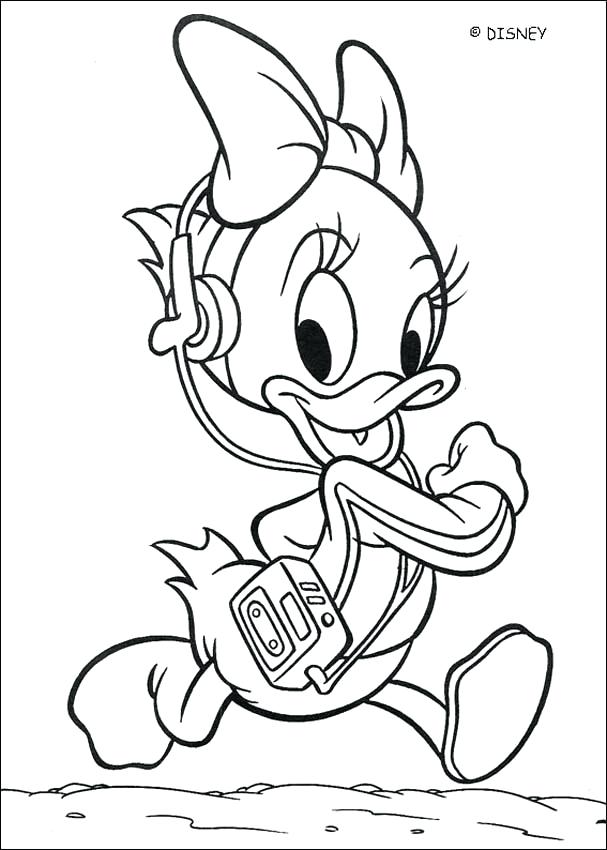 Donald And Daisy Duck Coloring Pages