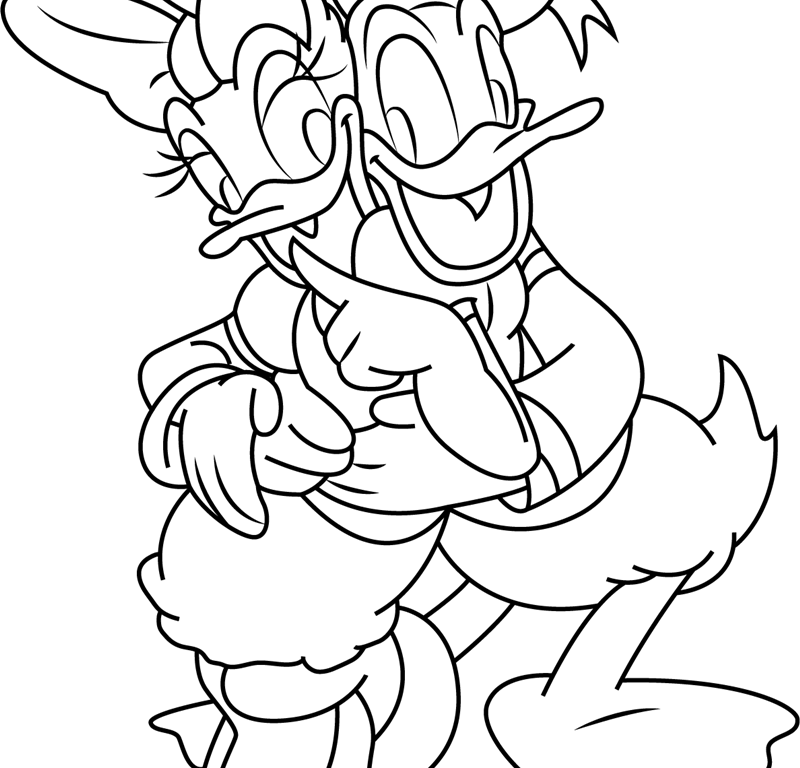 800x768 Daisy Duck Coloring Pages Free Disney Baby Birthday Printable
