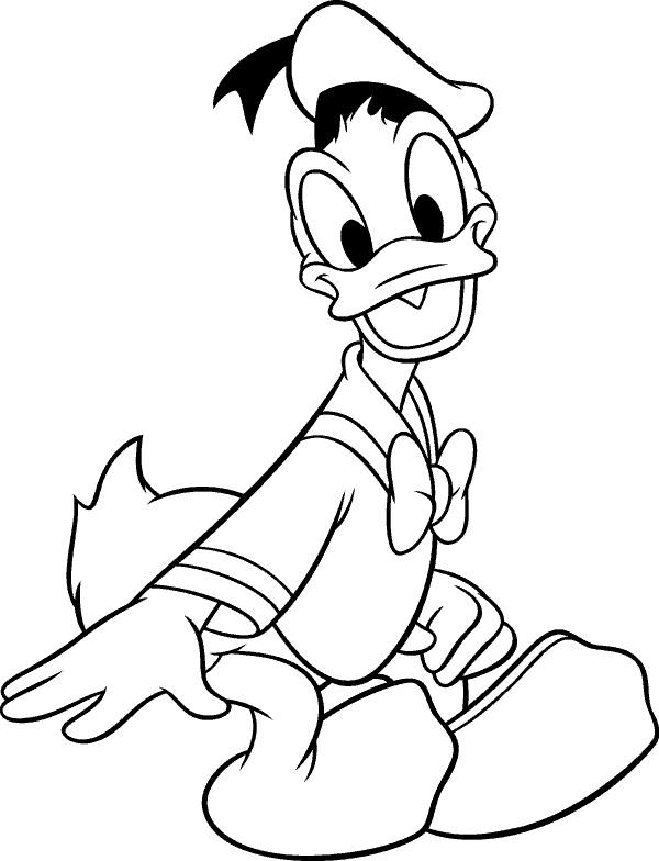 600x784 Donald Duck Coloring Pages