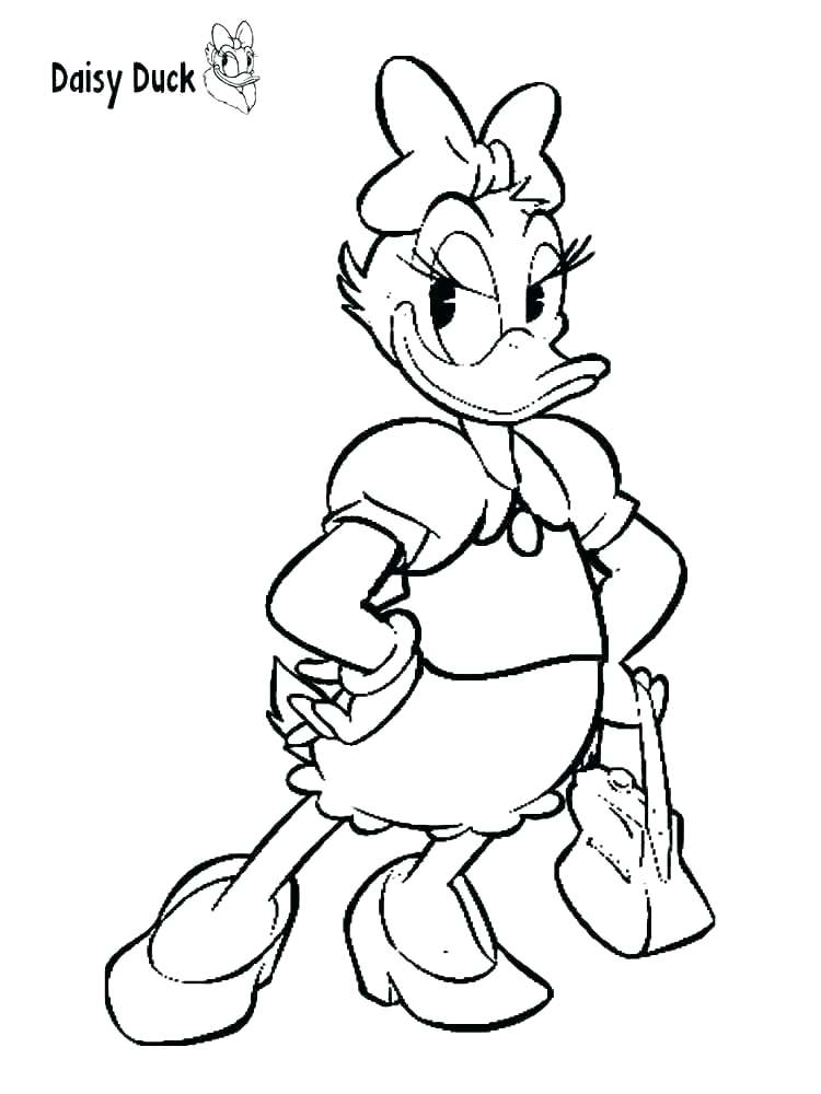 750x1000 Coloring Pages Of A Duck Ing Donald Duck Coloring Pages Online