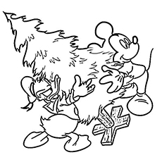 230x230 Top 20 Free Printable Disney Christmas Coloring Pages Online