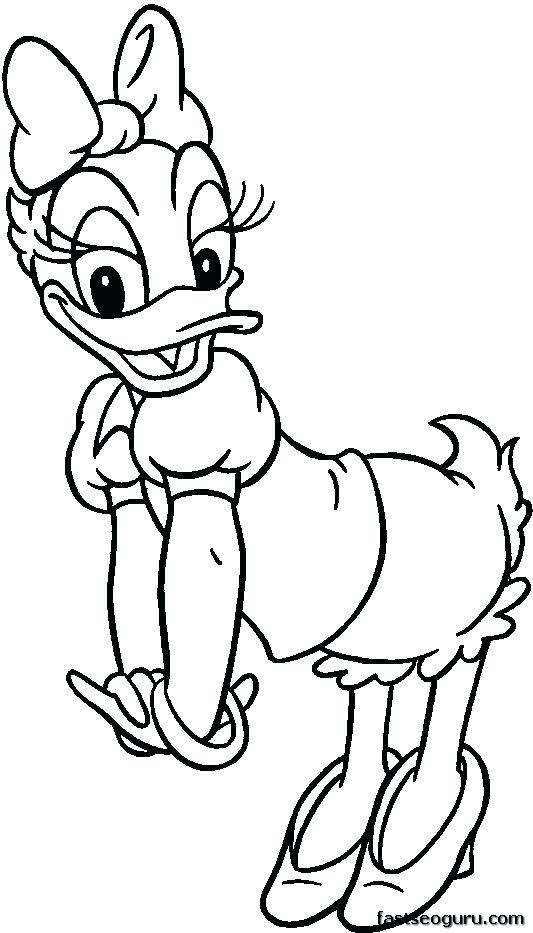533x933 Duck Coloring Page