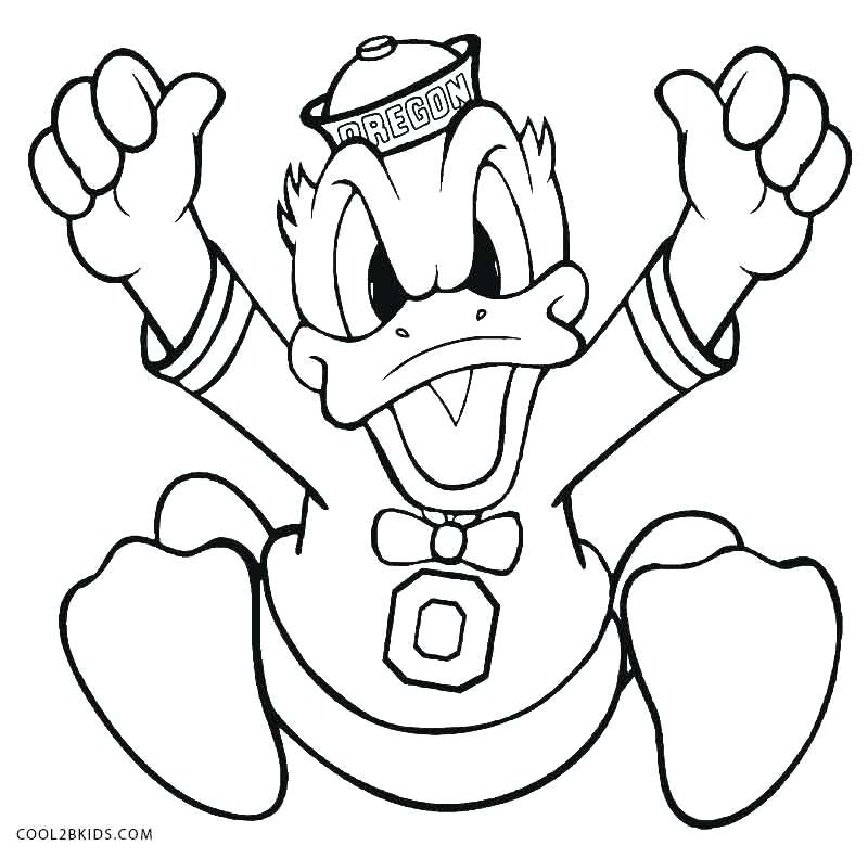 Donald Duck Coloring Pages Free Printable