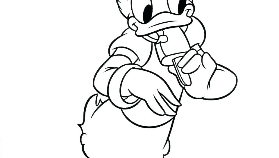 960x544 Donald Duck Coloring Page