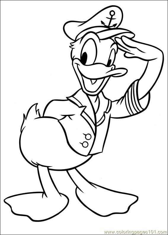 567x794 Donald Duck 109 Coloring Page