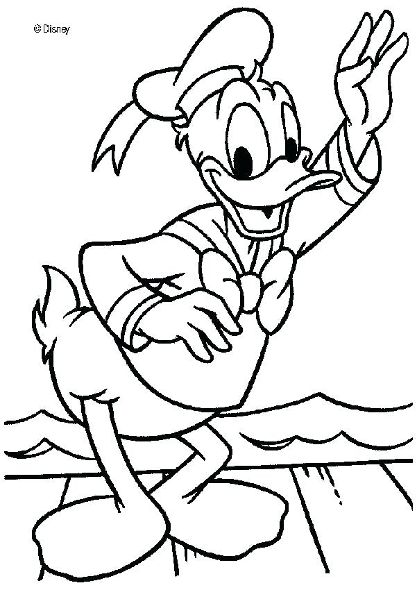 Donald Duck Coloring Pages Icontent 601x850 Donald Duck Coloring Pages Icontent
