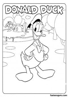Coloring Pages For Kids Mickey Mouse Clubhouse Donald Duck 239x338 Coloring Pages For Kids Mickey Mouse Clubhouse Donald Duck