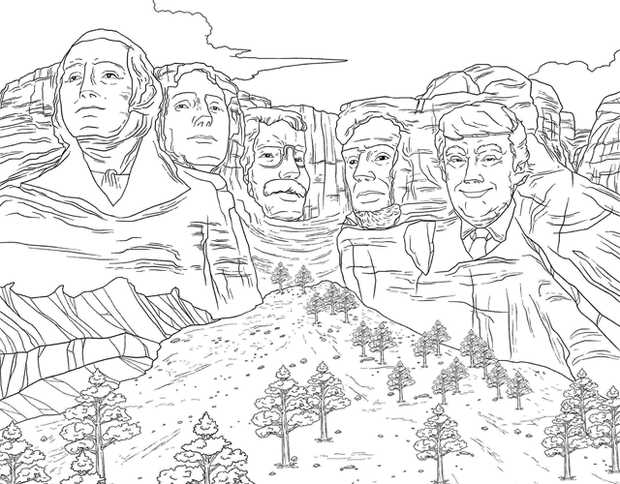 620x484 Donald Trump Coloring Book