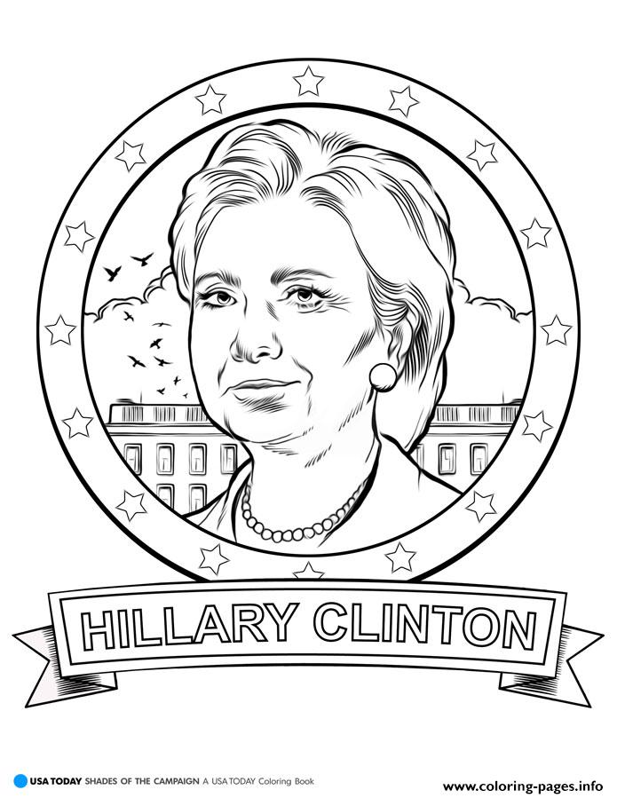 695x899 Donald Trump Hillary Clinton Coloring Pages Printable