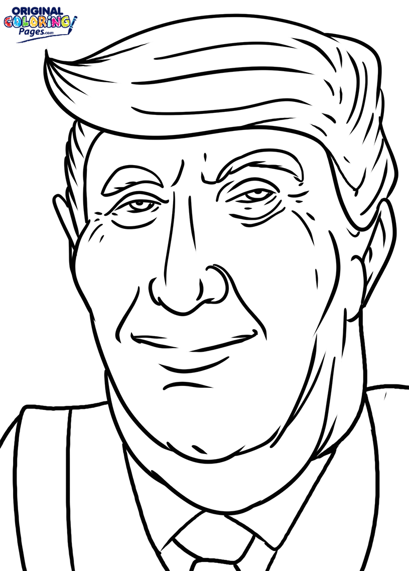 815x1138 Nice Donald Trump Coloring Pages Soar Page Ori