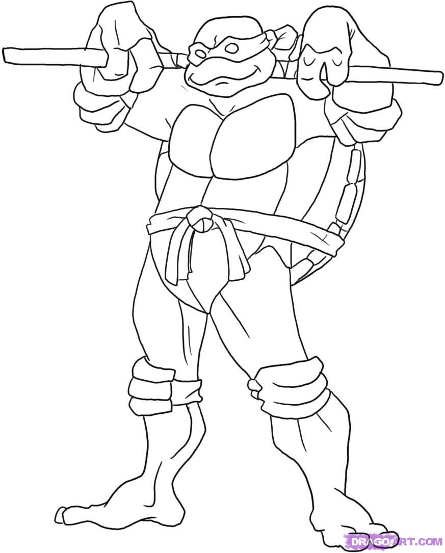 873x1085 Beautiful Looking Ninja Turtles Coloring Pages Mutant Pictures