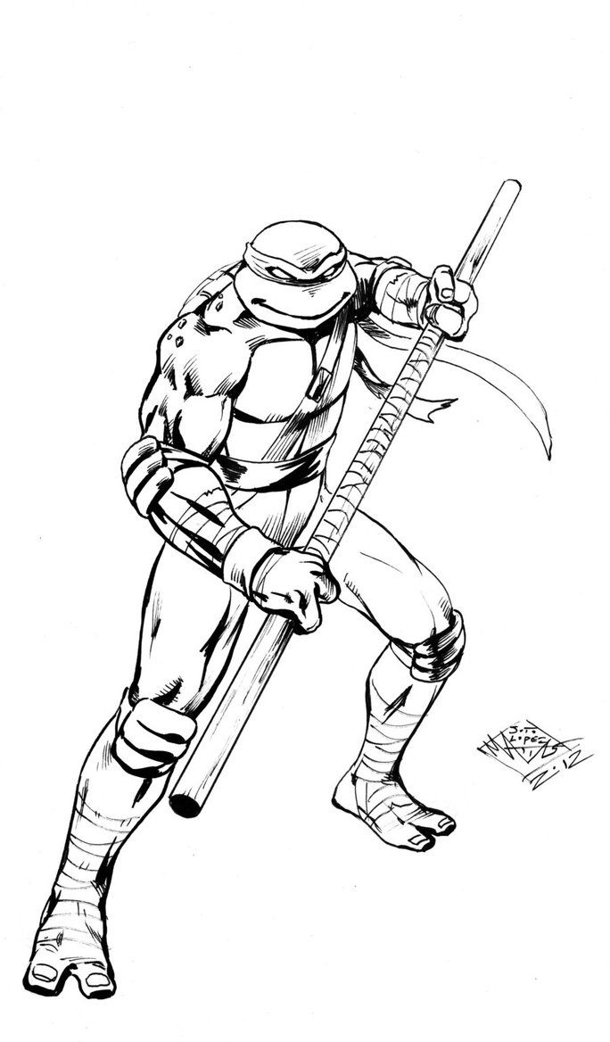 684x1168 Donatello Teenage Mutant Ninja Turtles Coloring Pages For Kids