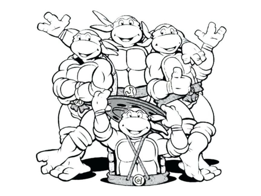 863x647 Teenage Mutant Ninja Turtle Coloring Pages Unique Donatello Ninja