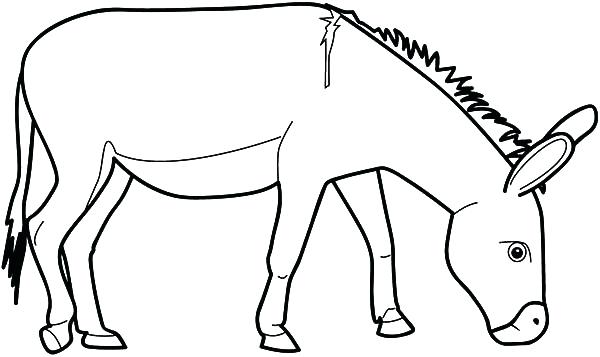 Donkey Coloring Page Donkey Pictures To Color Donkey Coloring 600x357 Donkey Coloring Page Donkey Pictures To Color Donkey Coloring