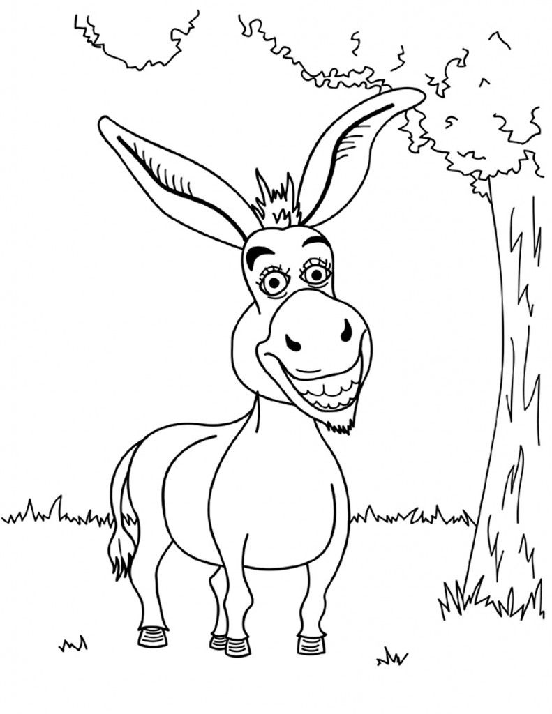 Free Printable Donkey Coloring Pages For Kids Donkey, Coloring 791x1024 Free Printable Donkey Coloring Pages For Kids Donkey, Coloring