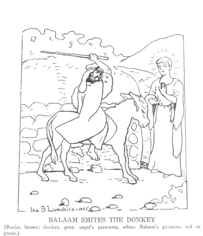 Balaam And The Donkey Coloring Page Balaam And The Talking Donkey 694x809 Balaam And The Donkey Coloring Page Balaam And The Talking Donkey