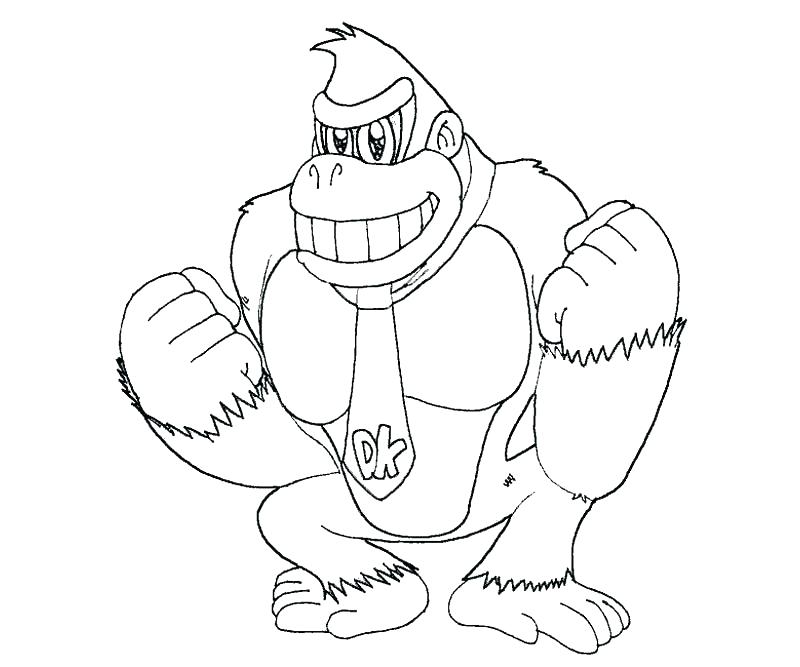 Donkey Kong Coloring Pages To Print Free Printable Coloring Page 800x667 Donkey Kong Coloring Pages To Print Free Printable Coloring Page