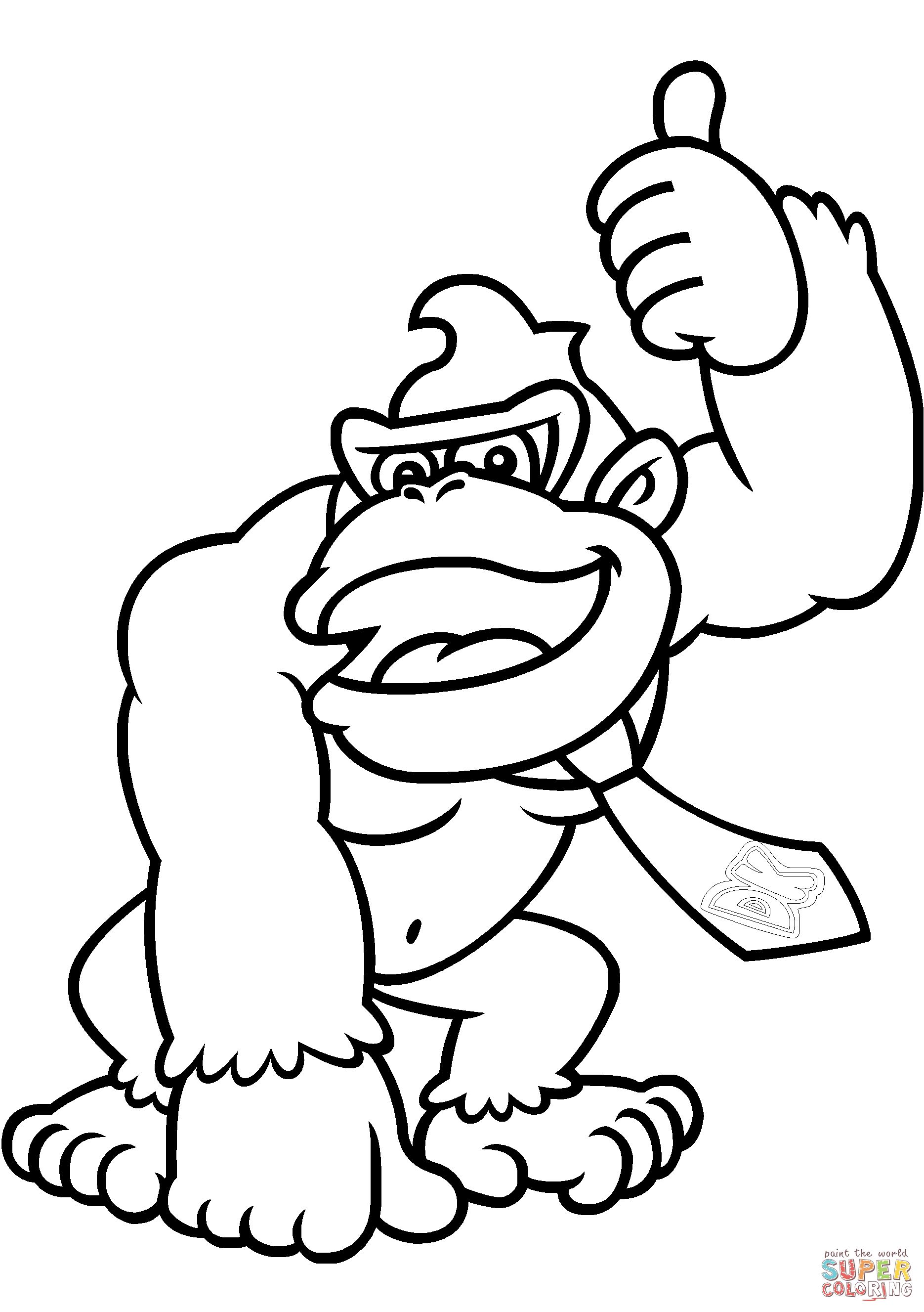 Revisited Donkey Kong Coloring Pages Free To Print For Beatiful 1870x2654 Revisited Donkey Kong Coloring Pages Free To Print For Beatiful