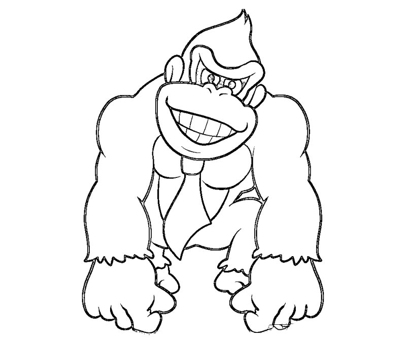 Donkey Kong Coloring Pages Inspirational Donkey Kong Coloring 800x667 Donkey Kong Coloring Pages Inspirational Donkey Kong Coloring