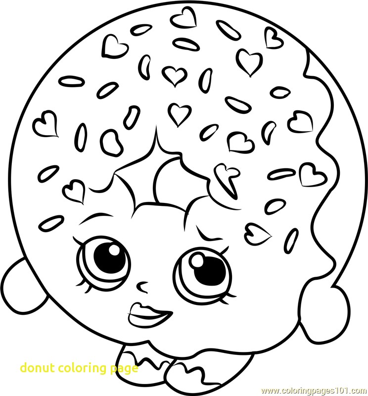 744x800 Donut Coloring Page With Drawn Doughnut Coloring Page Pencil