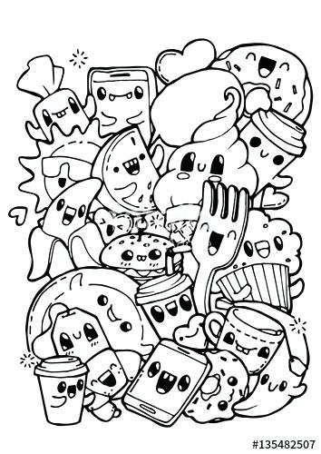 Doodle Art Coloring Pages For Kids at GetColorings.com | Free printable ...