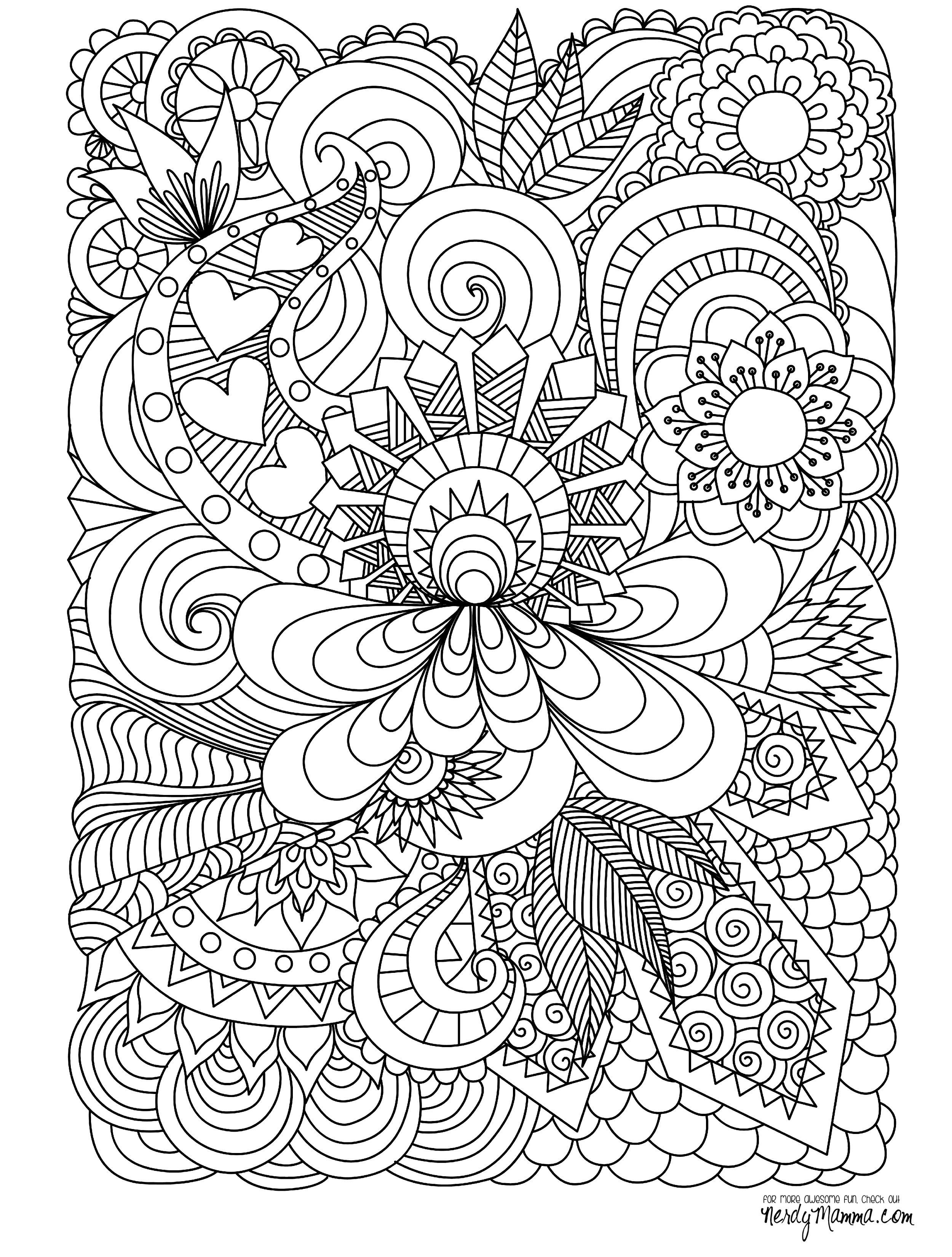 2500x3300 Abstract Doodle Coloring Pages Colouring Adult Detailed Advanced