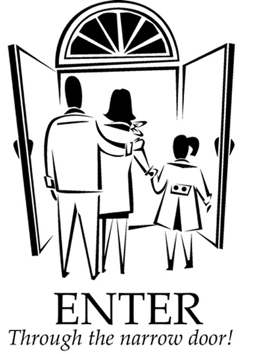The Narrow Door Coloring Page 514x700 The Narrow Door Coloring Page