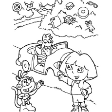 Dora And Boots Coloring Pages at GetColorings.com | Free printable ...