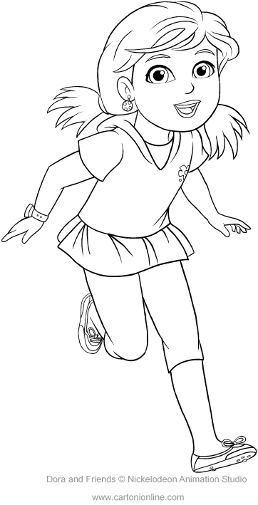 362x709 Alana Of Dora And Friends Coloring Pages