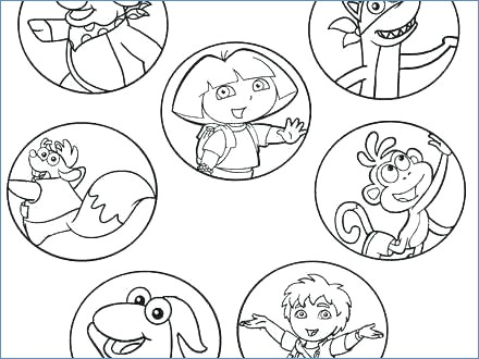 440x330 Dora Christmas Coloring Pages