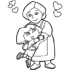 230x230 Dora Coloring Pages