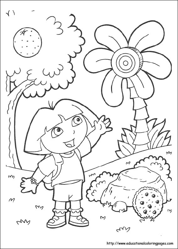 567x794 Dora Coloring Pages Dora The Explorer Coloring Pages