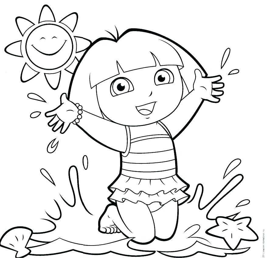 878x848 Dora Coloring Pages Games Coloring Pages Explorer Coloring Pages