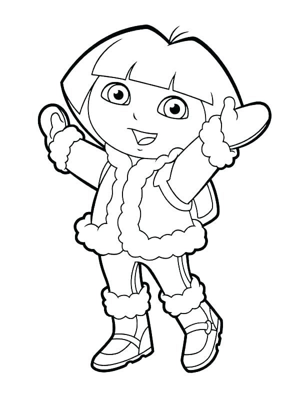 612x792 Dora Explorer Coloring Pages Simple Ideas The Explorer Coloring